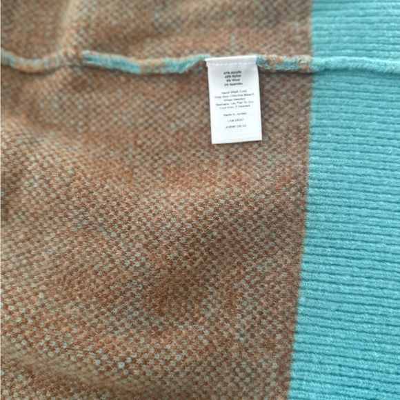 Talbots Blue and Brown Plaid Cardigan - Picture 4 of 8